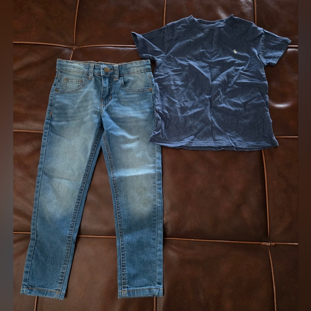 Boys Jeans/Tshirt Outfit Size 4/5